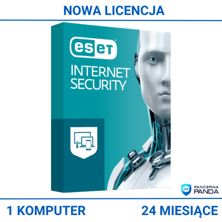 Eset Internet Security Nowa Licencja - 1 komputer 24 miesiące