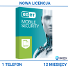 Eset Mobile Security na 1 telefon 12 miesięcy - nowa licencja