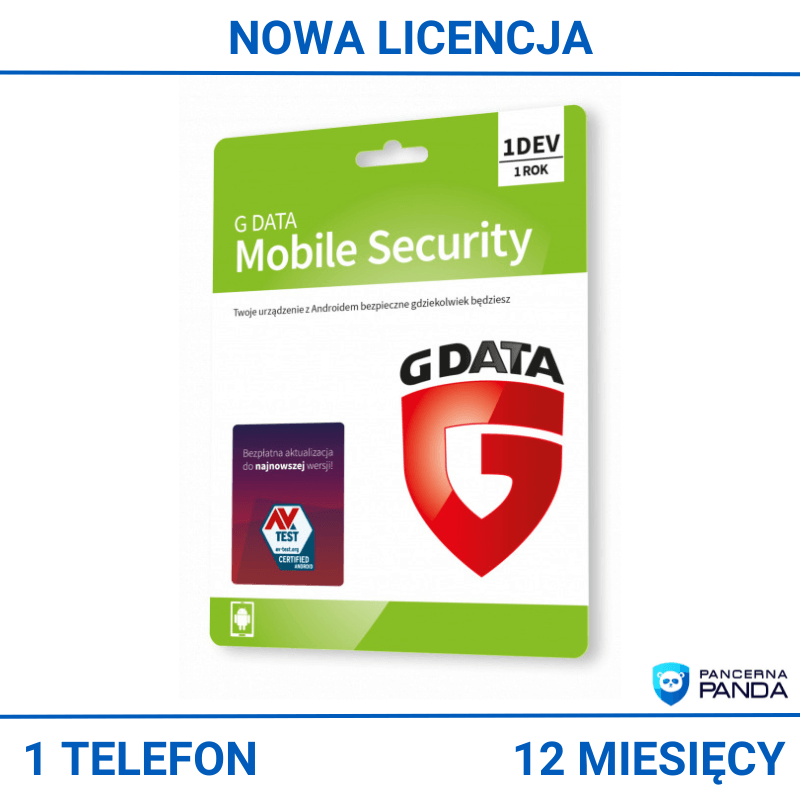 G Data Antywirus na telefon nowa licencja