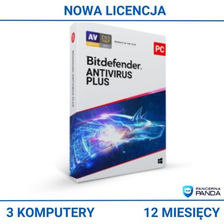 Bitdefender Antivirus Plus 3PC / 1 Rok - Main product image