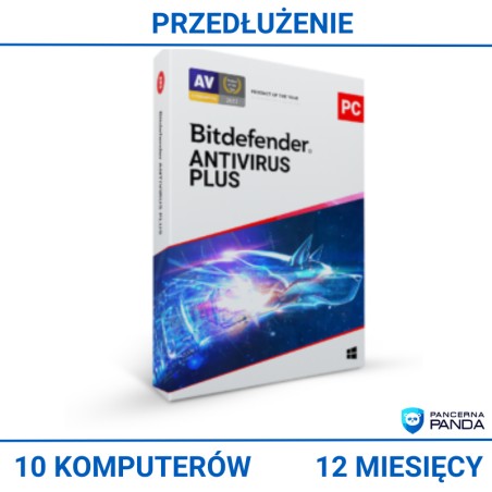Bitdefender Antivirus Plus 10PC / 1 Rok Przedłużenie - Main product image