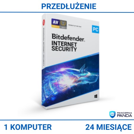 Bitdefender Internet Security 1PC / 2 Lata Przedłużenie - Main product image