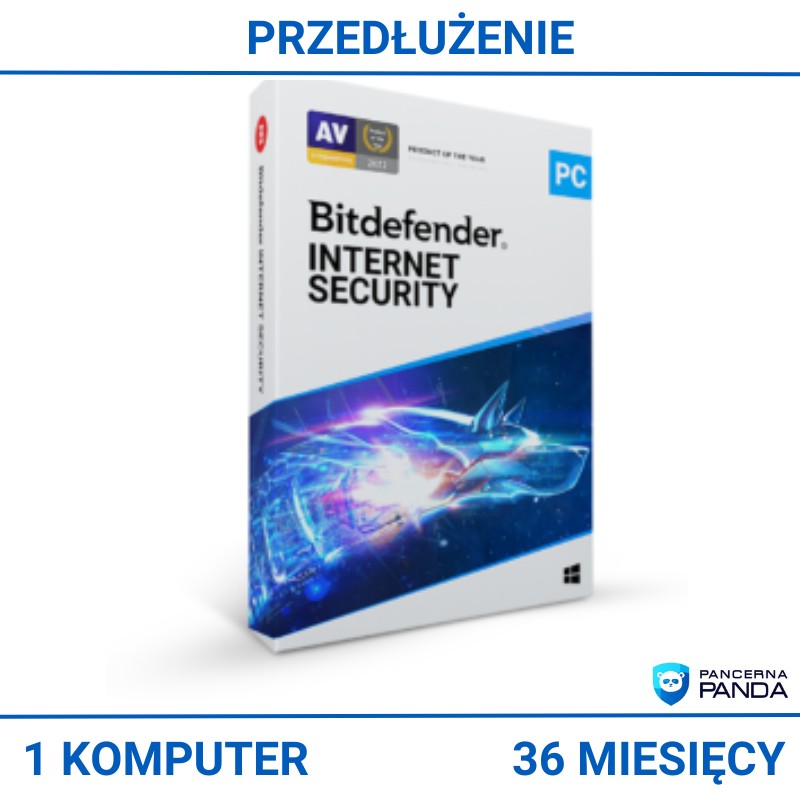 Bitdefender Internet Security 1PC / 3 Lata Przedłużenie