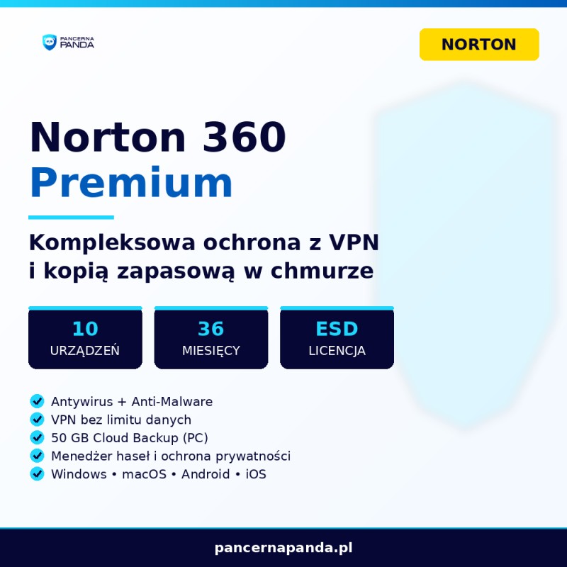 Norton 360 Premium 10D/36M ESD